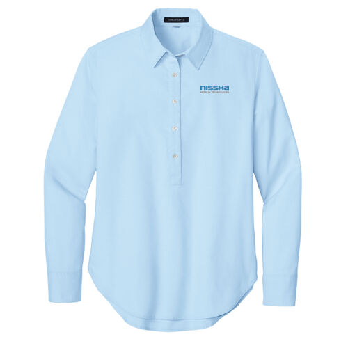 Mercer+Mettle Women’s Long Sleeve Modern Oxford Shirt Thumbnail