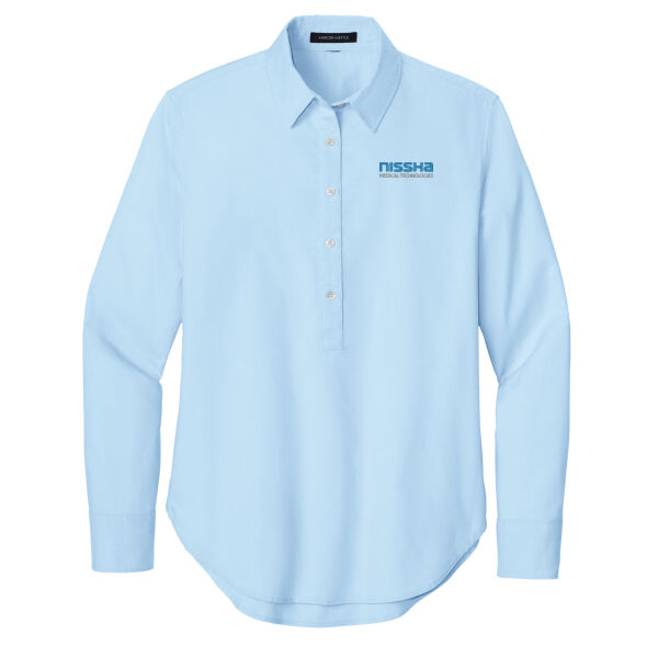 Mercer+Mettle Women’s Long Sleeve Modern Oxford Shirt Thumbnail