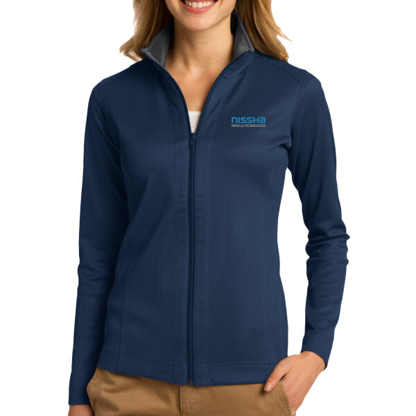 Port Authority Women's Vertical Texture Full-Zip Jacket Thumbnail