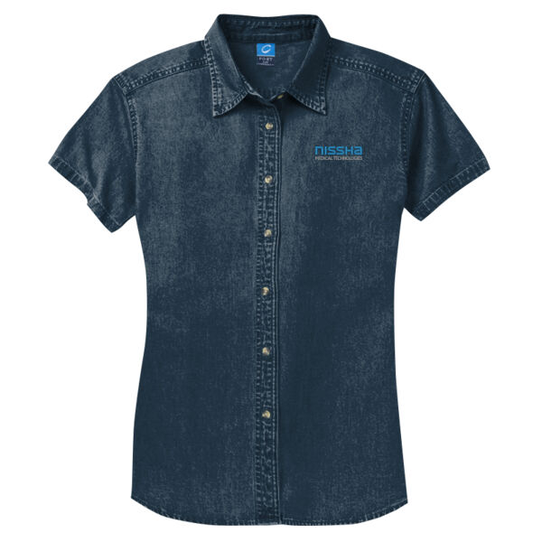 Port & Company Women's Short Sleeve Value Denim Shirt Thumbnail